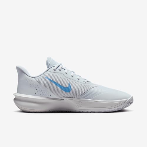 Nike Precision 7 Men's Basketball Shoes (FN4322-004, Football Grey/Pure Platinum/Plum Dust/Royal Pulse) Size 10.53