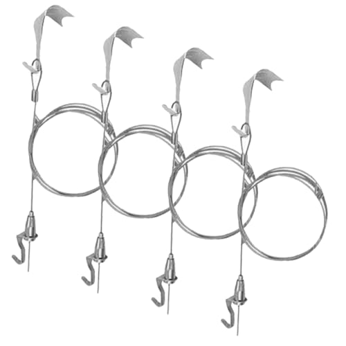 CONGARTENO 4 Sets Heavy Duty Picture Hanging Cord with Wire Rope and Hooks Easy Install Photo Frame Hanger Kit for Wall Decorations and Frames
