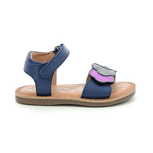 Kickers Sandales Fille Dyastar nu-pieds en cuir pour enfant kickersSEP-U7-123