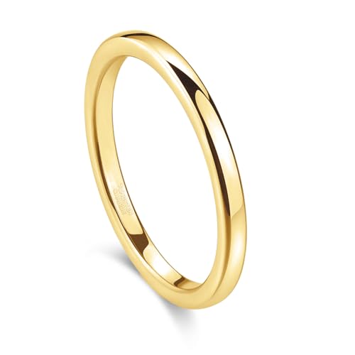 greenpod 2mm 4mm 6mm tungsten wedding bands ring for women men rose gold platedsilver24k gold platedblack polished slim engagement promise rings comfort fit size 4-13