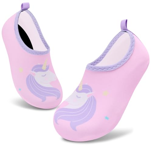 Image of VIFUUR Kids Water Shoes Girls Boys Quick Dry Aqua Socks for Beach Swim Outdoor Sports