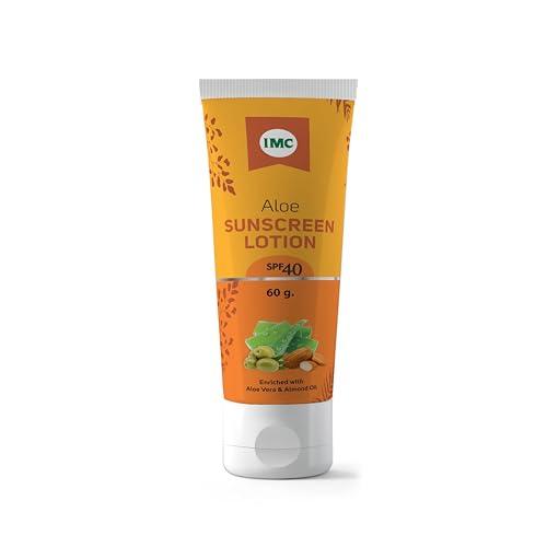 Image of IMC Sunscreen - SPF 40 PA++ Aloe Sunscreen Lotion | For All Skin Types | Protect Skin From Harmful UV Rays (60 g)