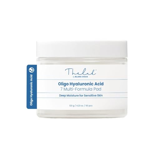 Oligo Hyaluronic Acid 7 Multi Formula Pads 120g - Deep Moisture, Calming Care, Soft Cotton Pads, Ideal for All Skin Types, Korean Skin Care (60 Units)
