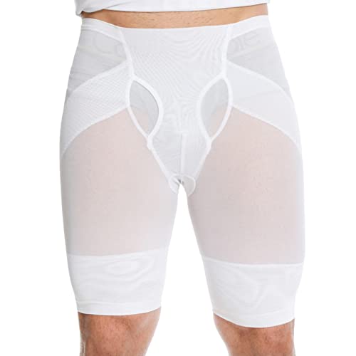 Pantalones cortos elásticos para hombre con fajas adelgazantes y bragas de control de barriga