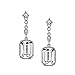 2028 Jewelry Genuine Austrian Octagon Drop Earrings