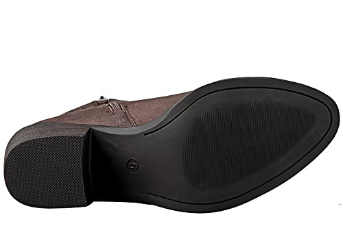 Image of GLOBALWIN Women's Mid Calf The Western Cowgirl Boots Fashion Cowboy Boots For Women Chunky Low Heel