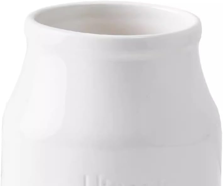 Kitchen Utensil Holder Kitchen Utensil Holder for Countertop, 6.8" Large Utensil Caddy Organizer Ceramic Cooking Utensil Crock Silverware Caddy for Farmhouse Decor Cooking Utensil Holder