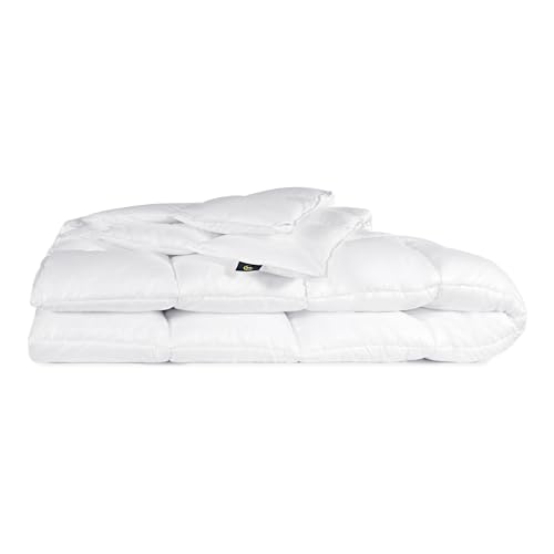 Image of Serta Down Illusion Extra Warmth Hypoallergenic Down Alternative Comforter with Corner Loops, Twin /Twin XL, White