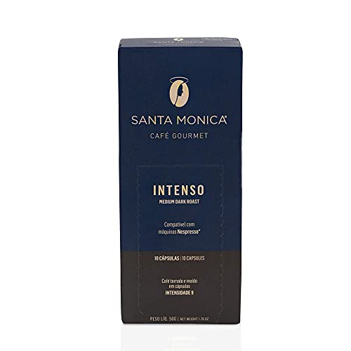 Cápsulas de Café Intenso Santa Mônica - compatíveis com Nespresso (10 unid)