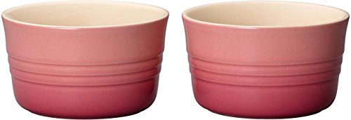 ル・クルーゼ(Le Creuset)  耐熱容器 ラムカン(L)  ローズクォーツ 耐熱 耐冷 電子レンジ オーブン 対応 2個入り 【日本正規販売品】