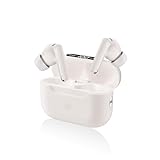 【2025新登場】EQZ ワイヤレスイヤホン bluetooth 5.4 イヤホン V17 蓋を開けて接続 ぶるーとゅーす 40dBまでアクティブノイズキャンセリング LEDディスプレイ搭載 Hi-Fi音質 最大38時間再生 マイク付き 自動ペアリング Type-C急速充電 小型軽量 タッチ式音量調整 Siri対応 iPhone/Android/Windows適用(オフホワイト)