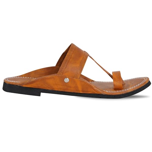 Image of DFR Ethnic Sandals For Boys Men, Comfortable Men's Rajasthani Slipper Chappals
