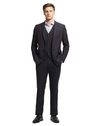 Image of Arrow Men's Dobby Three Piece Suit