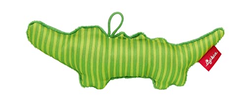 SIGIKID Greifling Krokodil, RedStars Babyspielzeug mit Rassel: greifen, entdecken, spielen, für Babys ab Geburt, Art.-Nr. 42896, grün 17 cm