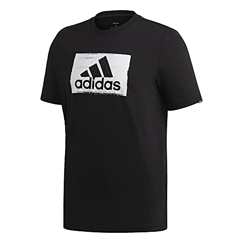 T-Shirt adidas Originals Brushstroke pour Homme en coton noir