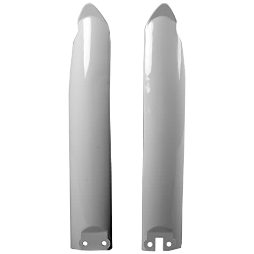 Protection de fourche KX125/250 blanche pour vos sessions d'enduro et circuits de terre