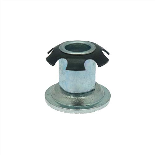 10 Pack 19mm - 51mm Spring Threaded Insert, M6 - M10 Thread, Spring Threaded Inserts, Spring Insert for Tube Ends, Steel Threaded Insert (25mm Head Size- M10 Thread - 1.2mm Wall Thick)