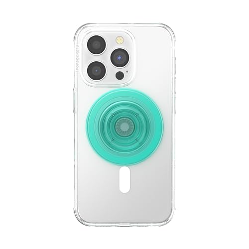 Image of PopSockets Phone Grip for MagSafe, Magnetic Holder, Phone Stand - Translucent Mint