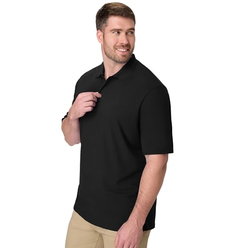 hanes mens x-temp short sleeve polo shirt midweight men39s shirt