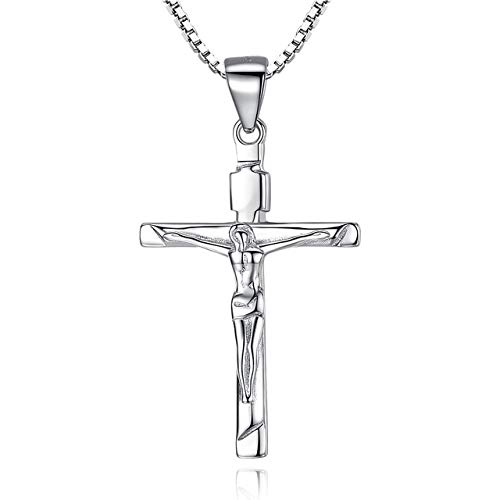 Collier en argent 925 véritable et cristal pendentif élégant pour femme