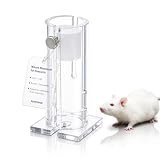 POPETPOP Mouse Restrainer for Research- Acrylic Transparent Laboratory Cages Restrainer for 15-35 Gram Mice...