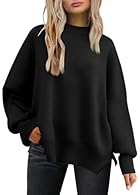 Features:women's jumpers oversized are simply irresistible! With long sleeves, a round neck, side slit hem, and an oversized design, it is easy to wear and allows for effortless movement. The dropped shoulders and exposed seams add extra dimension, e...