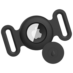 Vancle Wasserdicht Silikon Airtag Hülle, Hunde- und Katzenhalsbänder Kompatibel mit Apple AirTag GPS Finder Anti-Verlust Gerät 1 Stück Kratzfeste Schutzhülle für Air Tag Tracker