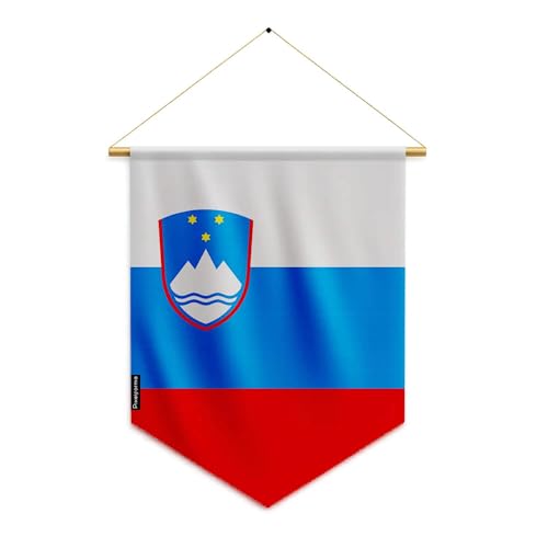 Pixelforma Banderín de Eslovenia con colgante de poliéster 30 x 4...