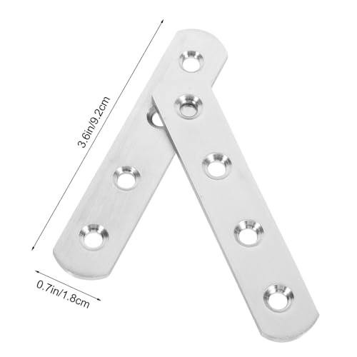 Équerres plates pour fixation meuble support angle métallique droit de rechange - 3