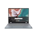 LENOVO IdeaPad Flex 5 14' 2 in 1 Chromebook Plus | 14 Inch Full HD Touch Laptop | Intel Core i3-1215U | 8GB RAM | 256GB SSD| Chrome OS | Stone Blue