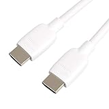 Amazon Basics High-Speed HDMI Cable (48Gbps, 8K/60Hz ) - 6 Feet, White