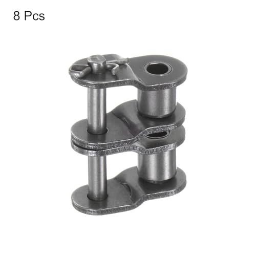 Maillon double #40-2 en acier au carbone uxcell - Lot de 8 pièces robustes