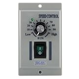 AC 110V to DC Motor Speed Controller, 400W Below DC 24V 36V 90V Motor Variable Adjustable Speed Regulator, Knob Stepless Speed & Current Protection