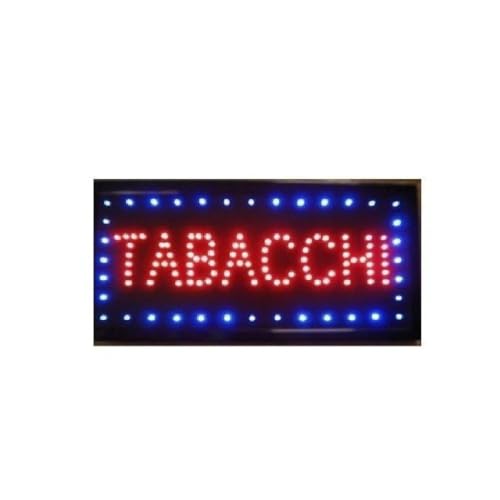 TrAdE Shop Traesio INSEGNA Luminosa INSEGNE Luminose A LED con Scritta TABACCHI
