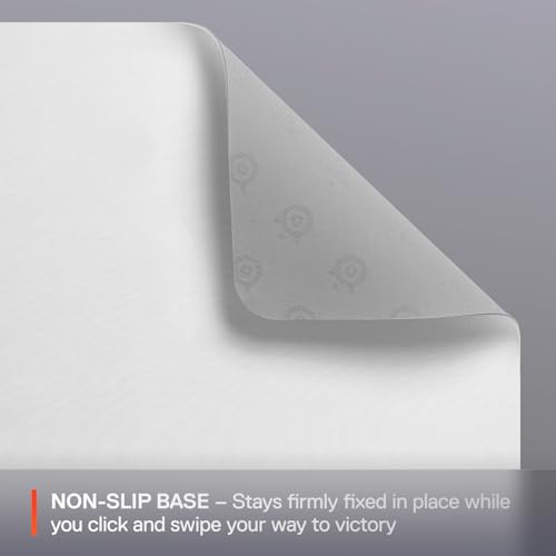 Image of SteelSeries QcK Cloth Gaming Mouse Pad - Exclusive Micro-Woven Surface - Optimized for Gaming Sensors - Maximum Control - Size M - White