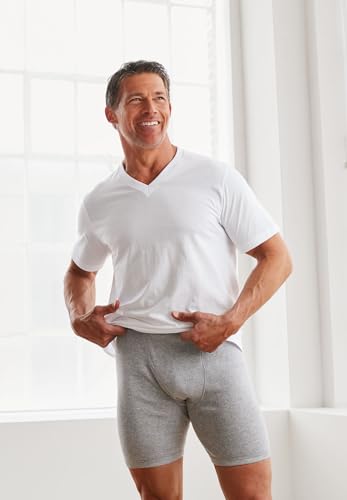 KingSize Men's Big & Tall Cotton V-Neck Undershirt 3-Pack3