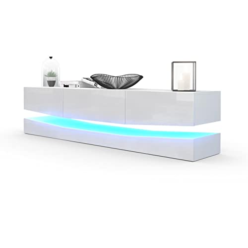 GYIIYUO Mobile TV con cassetti per TV da 55 a 60 a 65 pollici, per centro intrattenimento e console TV industriale, con ripiani aperti per soggiorno, camera da letto, 140 cm, marrone rustico