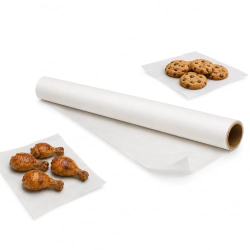 Image of PureBake Parchment Papers for Baking, Air Fryers, Oven, Non Stick, Butter Papers, Disposable, Heat Resistant & Food Grade