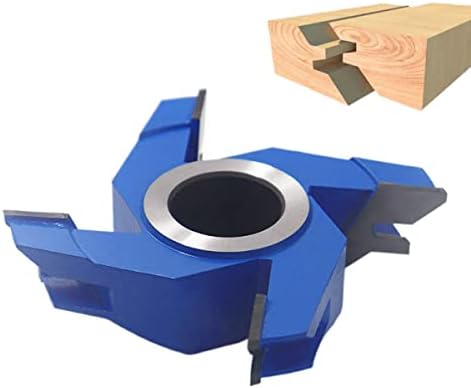 CO-CUTTNER Shaper Cutters 4-Wing Lock Miter 45-Deg, Customizable Wood Thickness from 5/8" to 2 inch with Bore 3/4" 1" 1-1/4" Heavy-Duty