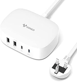 GONEO 4 in 1 USB C Charger, Multi USB Charging Station with 30W PD Fast Charging Port, 72in Extension Cord, Charging Hub Wall Charger for iPhone 13/13 Pro/13 Pro Max/12/11, iPad, Samsung Galaxy, LG