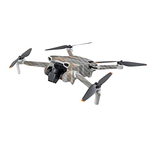 Image of MightySkins Carbon Fiber Skin Compatible with DJI Mini 3 - Gray Wood | Protective, Durable Textured Carbon Fiber Finish | Easy to Apply | Made in The USA