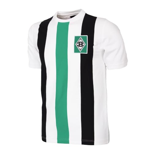 COPA Camiseta de fútbol retro del Borussia Monchengladbach 1972-73, Blanco, XXL