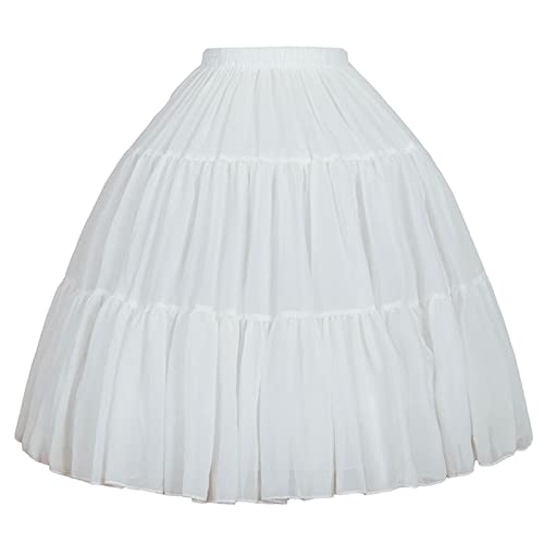 Petticoat Cage Crinoline Half Slips Wedding Accessories Adjustable Hoop Skirt 50s Vintage Under Skirt For Women Girls Womens