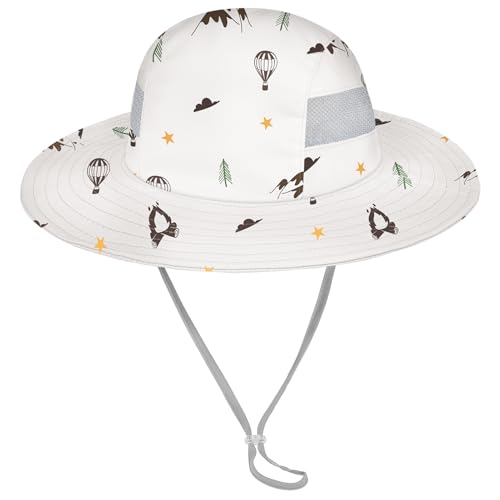 Image of Kids Sun Hat for Toddler Girls Unicorn Bucket Hats UV Protection Summer Hat for Kids Wide Brim Fishing Hat 2-8 Years