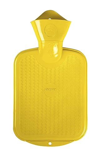 Sänger FSC 100% 0,8 Liter Gummi-Wärmflasche, Farbe: gelb