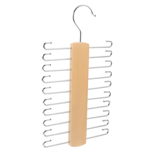 MUCKLILY Belt Rack Tie Hanger Organizer Multi-Functional and Scarf Storage Hooks for Belts Ties and Accessories Space-Saving Design for Closet Display