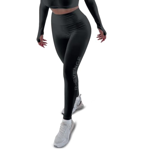 Leggings Q-Skin pour femme R-EVENGE galbant noir avec boucles glutei