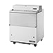 True S/S and White Vinyl 13.8 Cu Ft Milk Cooler with S/S Interior