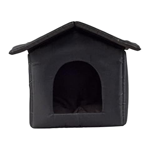 Cat nest,Dog House Outdoor Weatherproof Pet Cave Cat House Winter Warm Animal Shelter 35x33x30cm Cover