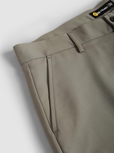 Image of Beyoung Men's Japanese Pants | Slouchy Fit 4 Pocket Classic Trousers for Men | Lightweight & Wrinkle-Resistant Formal Wear